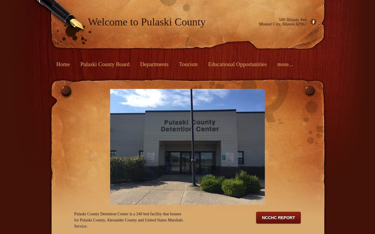 Pulaski County Detention Center official information page