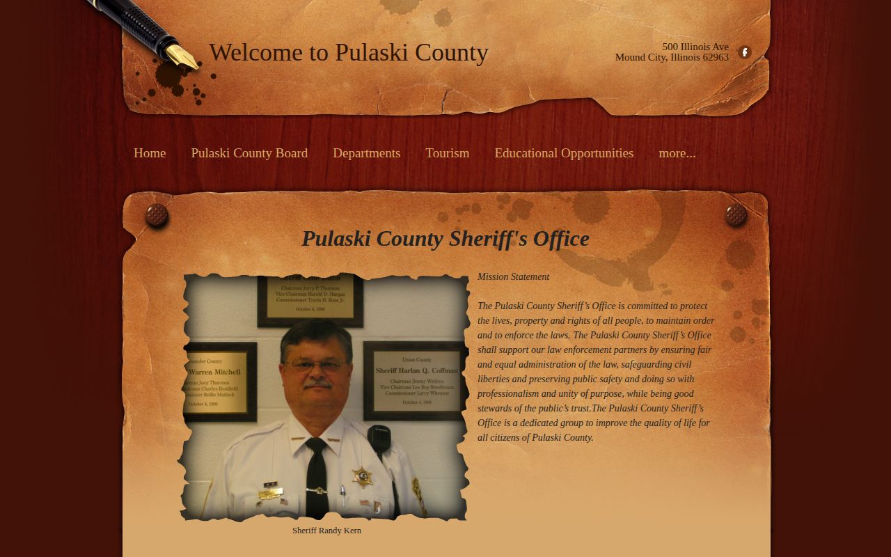 Official Pulaski County Sheriff Department webpage
